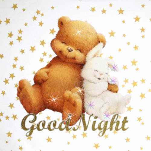 Good Night — Cute bearry and bunny