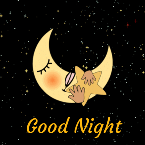 Good Night moon Animated Image