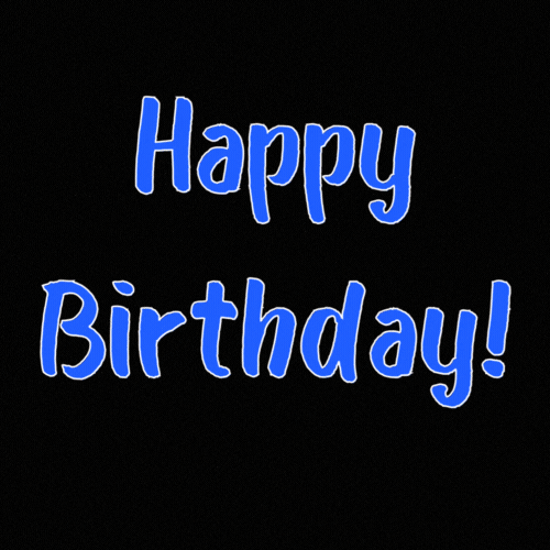 Happy Birthday fireworks animated gif