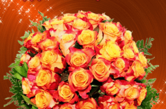 Animated Birthday Greeting for Jennifer – Orange Roses GIF